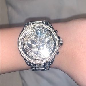 MK all diamond watch